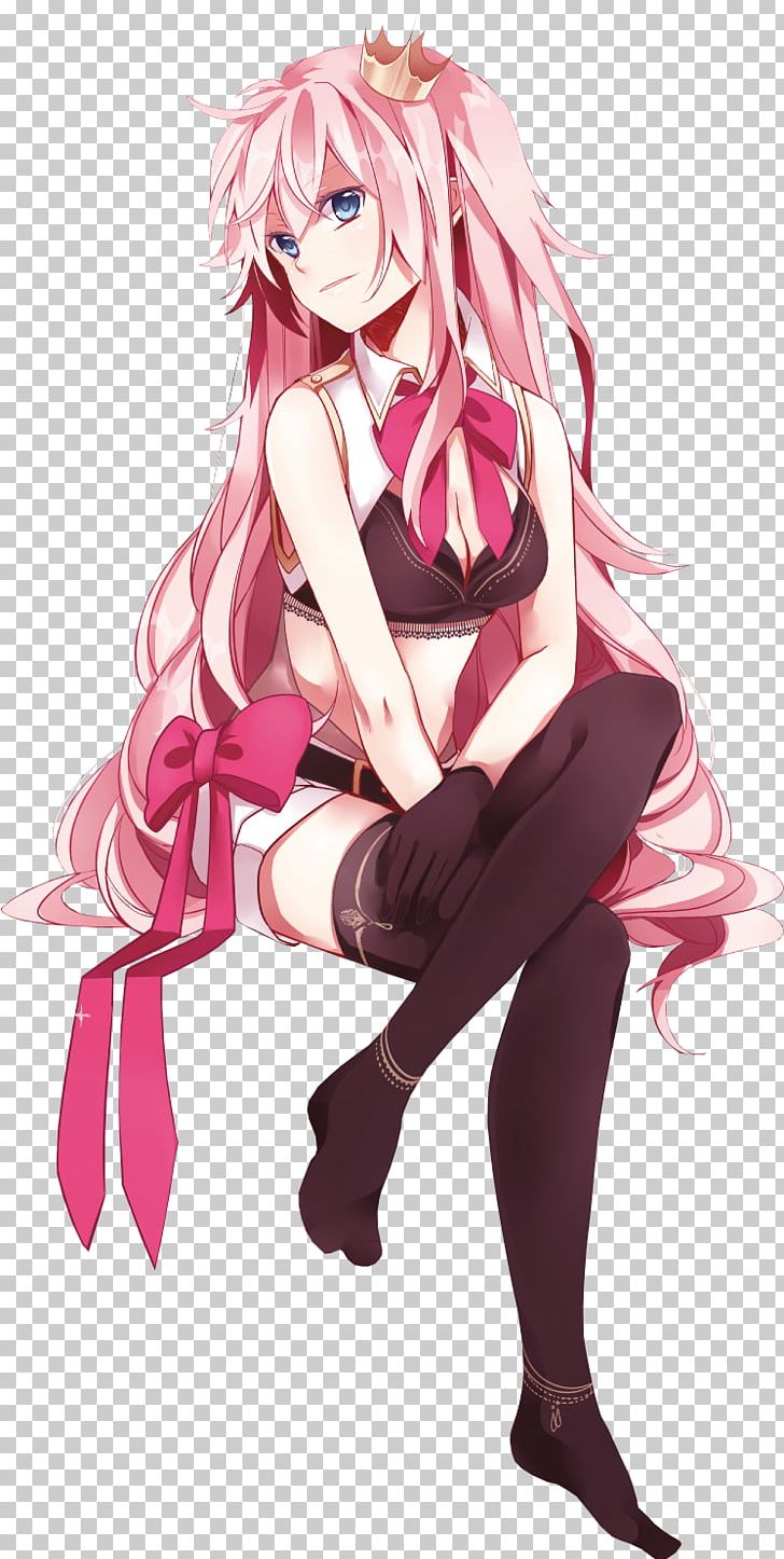 Vocaloid Megurine Luka Anime Hatsune Miku Mobile Phones PNG, Clipart, Anime, Black Hair, Brown Hair, Cg Artwork, Character Free PNG Download
