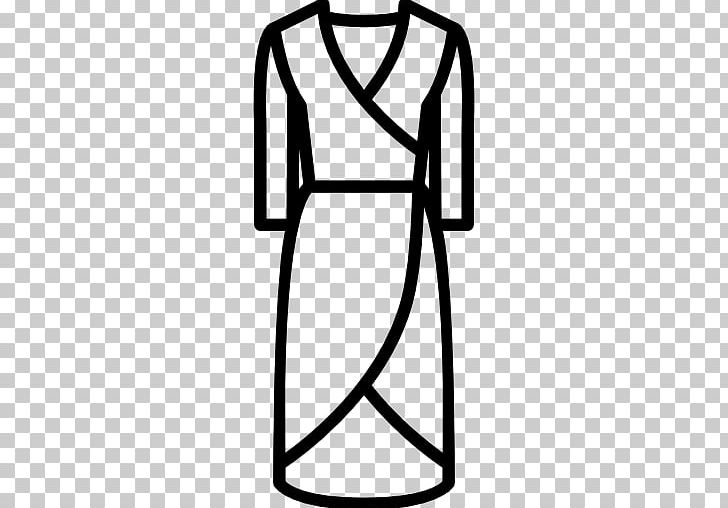 Wrap Dress Clothing Sleeve Fashion PNG, Clipart, Angle, Area, Black, Black And White, Clothing Free PNG Download