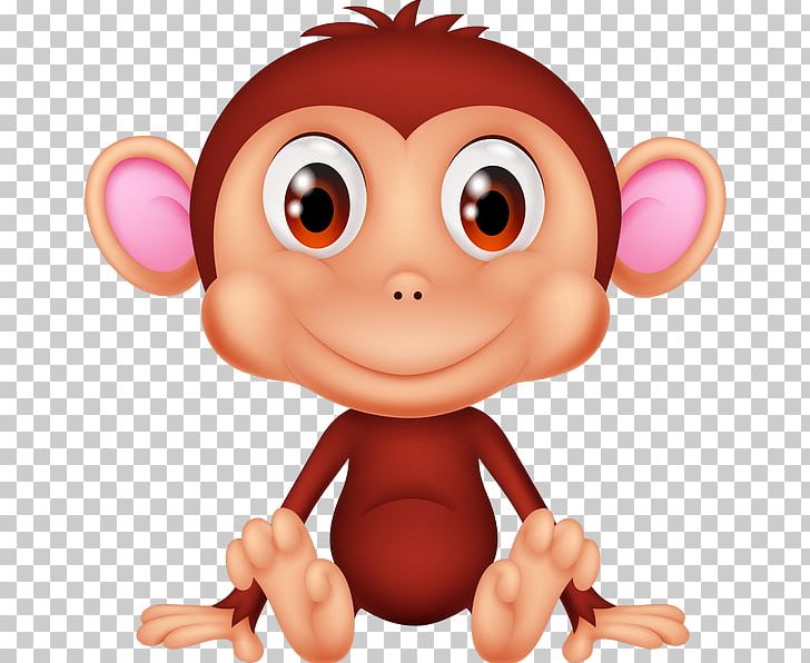 Graphics Chimpanzee Cartoon Illustration PNG, Clipart, Animals, Baby Monkey, Carnivoran, Cartoon, Cheek Free PNG Download