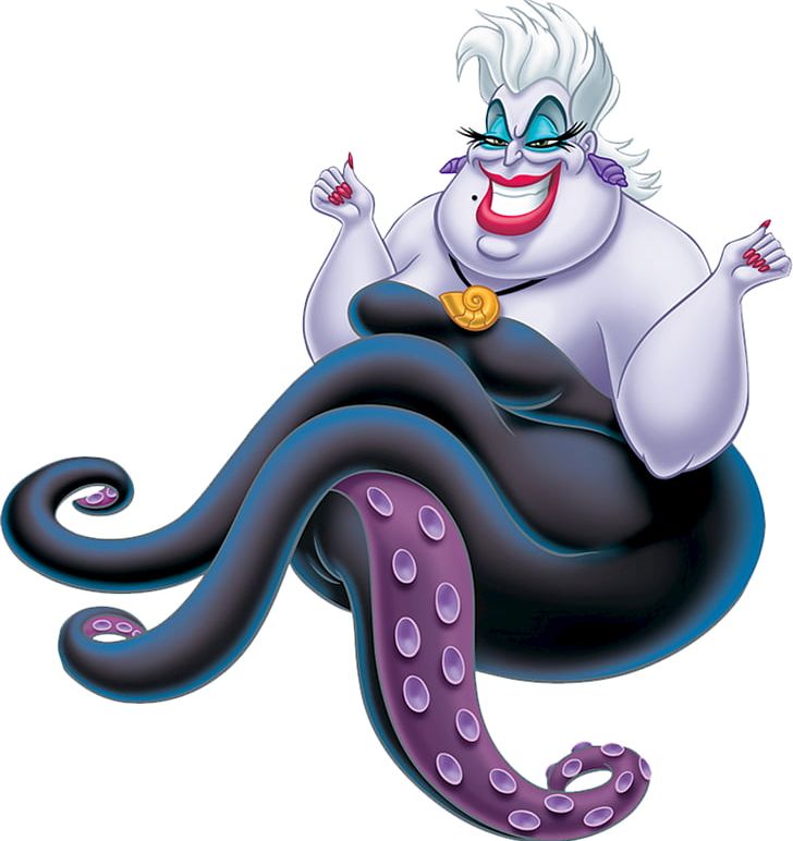Ursula Maleficent Ariel Evil Queen Cruella De Vil PNG, Clipart, Ariel, Art, Cartoon, Cattivi Disney, Cephalopod Free PNG Download