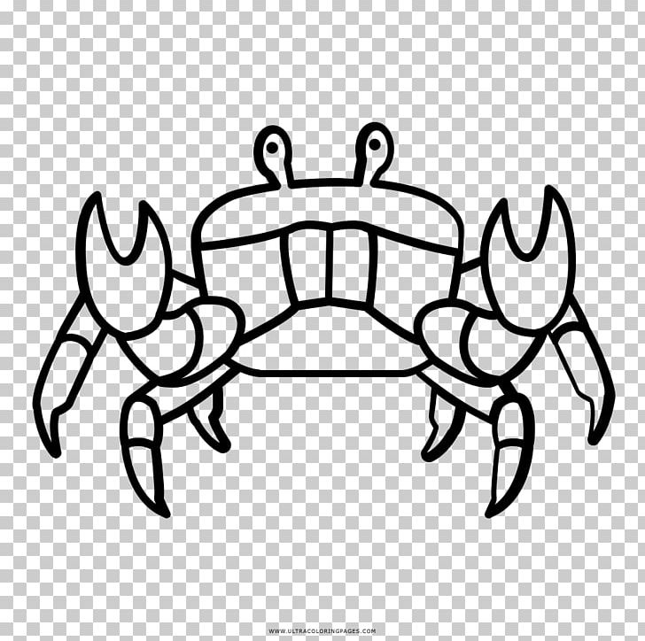 Crab Black And White Drawing Coloring Book PNG, Clipart, Animals, Area, Artwork, Black, Black And White Free PNG Download