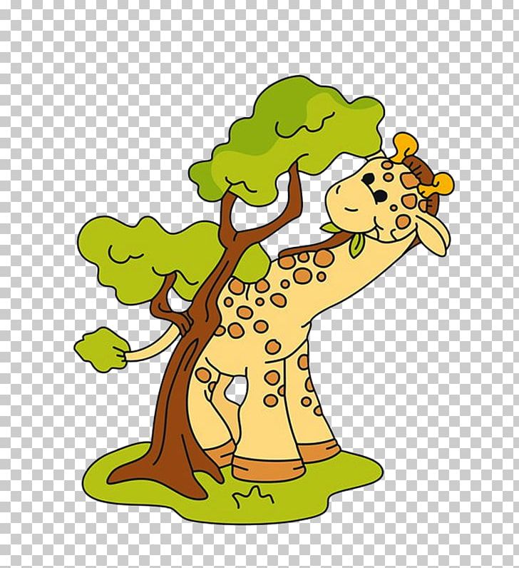 Northern Giraffe Cartoon PNG, Clipart, Amphibian, Animal, Animal Figure, Area, Art Free PNG Download
