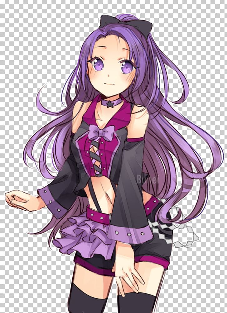 Anime girl braune haare