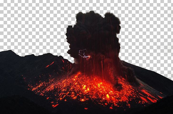 Volcanic Eruptions PNG, Clipart, Combustion, Image, Lightning, Magma, Natural Free PNG Download