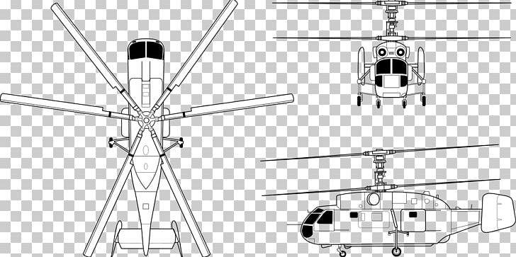 Helicopter Rotor Ka-27 Kamov Ka-25 Ka-32 PNG, Clipart, Aircraft, Angle, Black And White, Coaxial Rotors, Contrarotating Propellers Free PNG Download