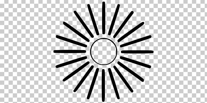 sun rays clipart black and white