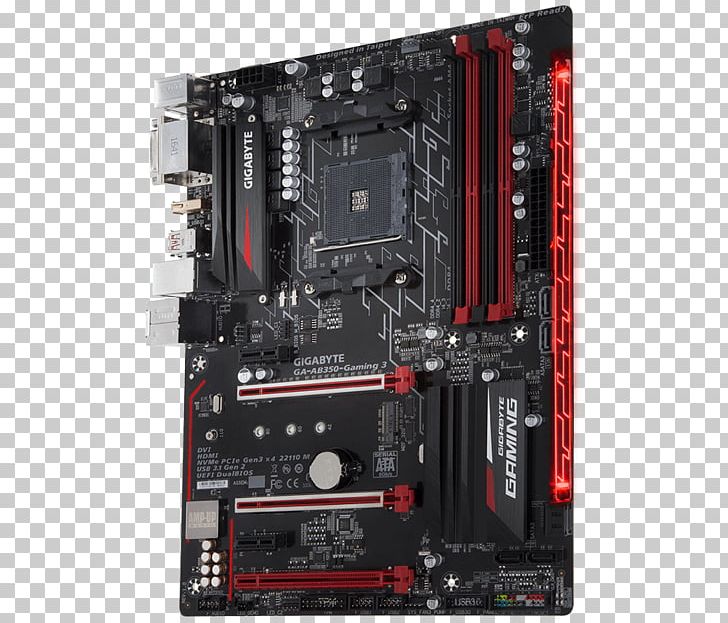 Socket AM4 ATX MSI B350 GAMING PLUS Motherboard PNG, Clipart, Am 4, Atx, Central Processing Unit, Compute, Computer Accessory Free PNG Download