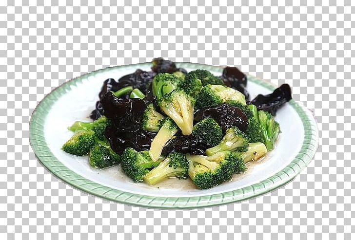 Broccoli Vegetarian Cuisine Stir Frying Wood Ear Food PNG, Clipart, Black, Black Fungus, Broccoli, Cloud Ear Fungus, Cruciferous Vegetables Free PNG Download