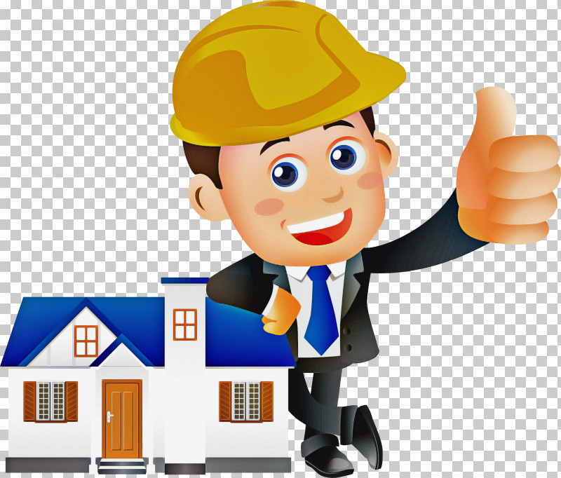 Cartoon Construction Worker Finger Gesture Thumb PNG, Clipart, Cartoon, Construction Worker, Finger, Gesture, Thumb Free PNG Download