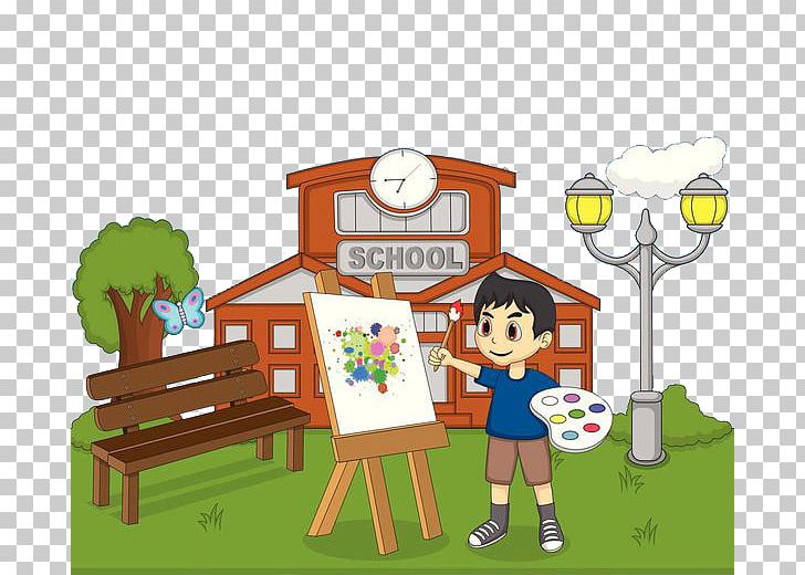 Painting Drawing Canvas Illustration PNG, Clipart, Adult Child, Brush, Cartoon, Child, Color Free PNG Download