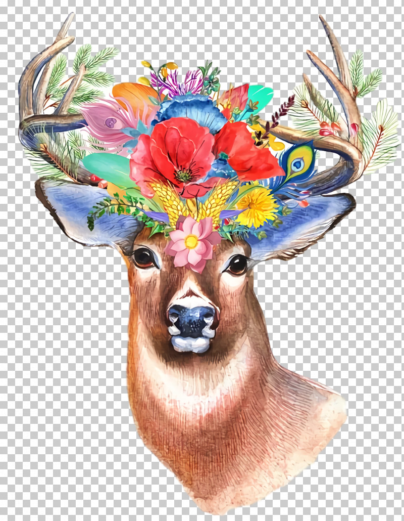 Reindeer PNG, Clipart, Antler, Craft, Deer, Elk, Embroidery Free PNG Download