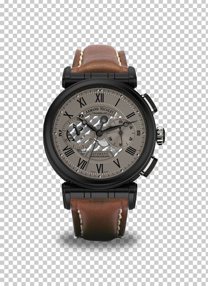 Automatic Watch Armand Nicolet Swiss Made Chronograph PNG, Clipart, Armand Nicolet, Automatic Watch, Brand, Brown, Bulova Free PNG Download