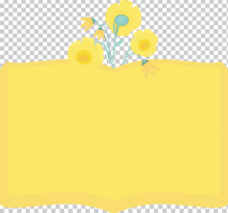 Rectangle Yellow Flower Meter Material PNG, Clipart, Book Frame, Flower, Flower Frame, Geometry, Material Free PNG Download