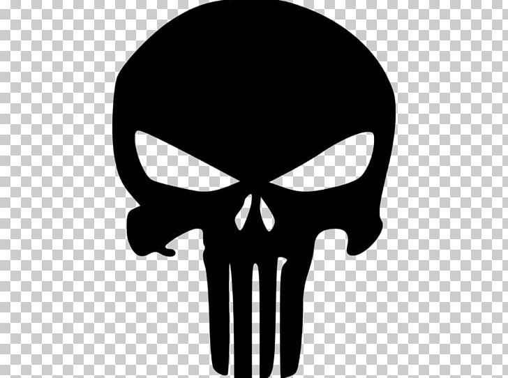 Punisher Human Skull Symbolism Decal Marvel Comics PNG, Clipart, Art, Black And White, Bone, Decal, Drawing Free PNG Download