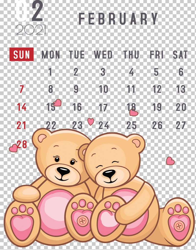 February 2021 Printable Calendar February Calendar 2021 Calendar PNG, Clipart, 2021 Calendar, Boyfriend, Cartoon, Drawing, Poster Free PNG Download