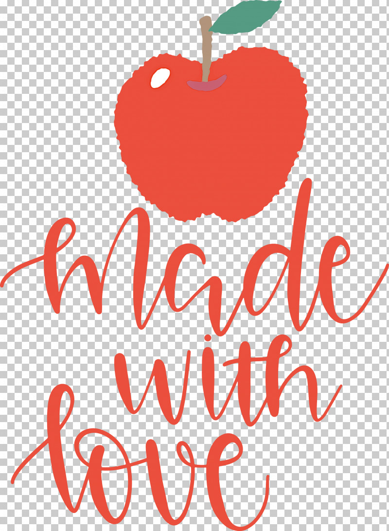 Made With Love Food Kitchen PNG, Clipart, Apple, Biology, Flower, Food, Fruit Free PNG Download