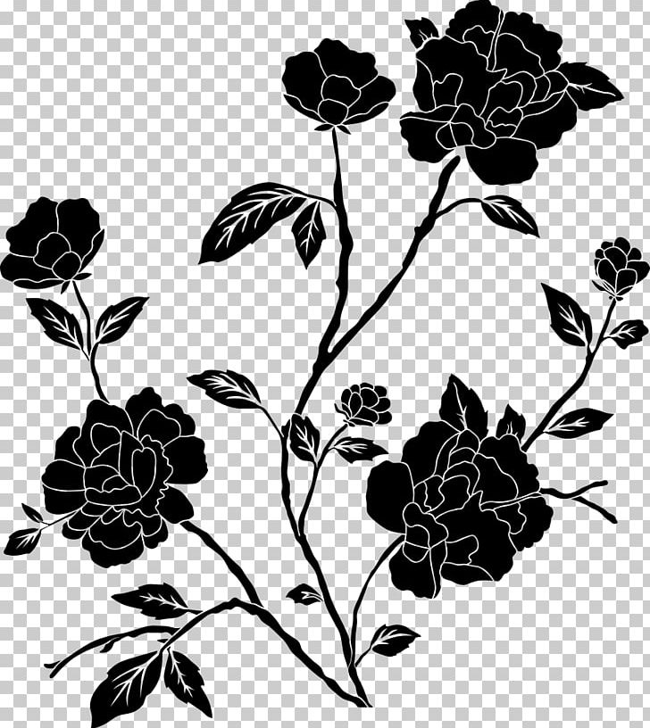 Flower Black And White Desktop Drawing PNG, Clipart, Black, Black And White, Branch, Clip Art, Dahlia Free PNG Download