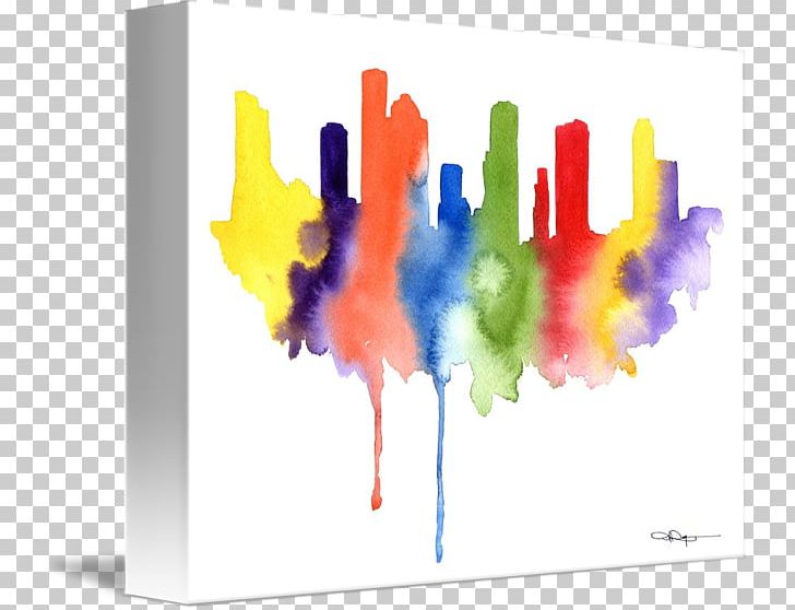 Graphic Design Watercolor Painting Art Skyline PNG, Clipart, Abstract Art, Acrylic Paint, Art, Canvas, Canvas Print Free PNG Download