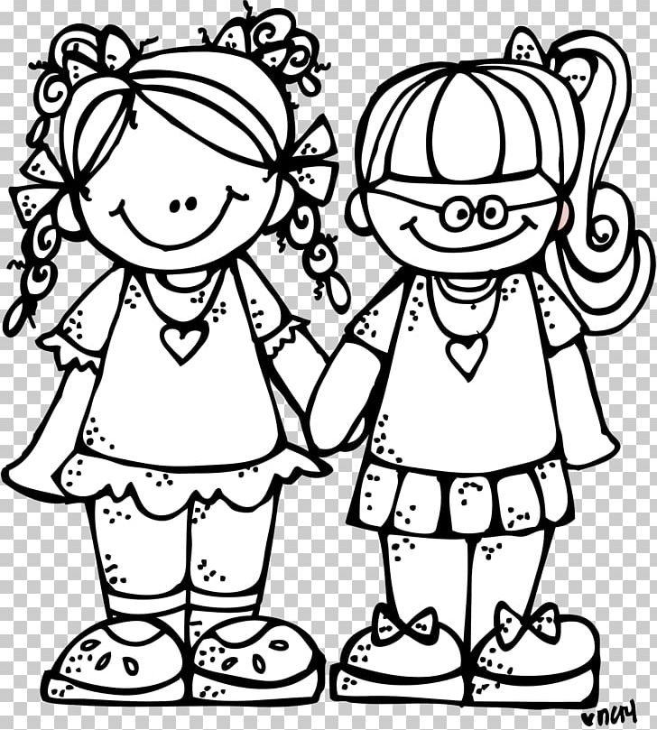 Black And White Friendship Hug PNG, Clipart, Best Friends Forever, Black, Black, Cartoon, Child Free PNG Download