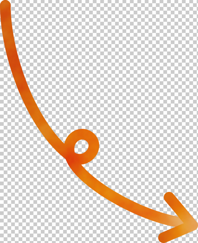 Orange PNG, Clipart, Curved Arrow, Line, Orange, Paint, Watercolor Free PNG Download