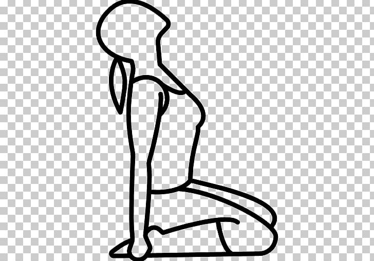 Yoga Computer Icons Knee Woman PNG, Clipart, Area, Arm, Artwork, Black, Black And White Free PNG Download