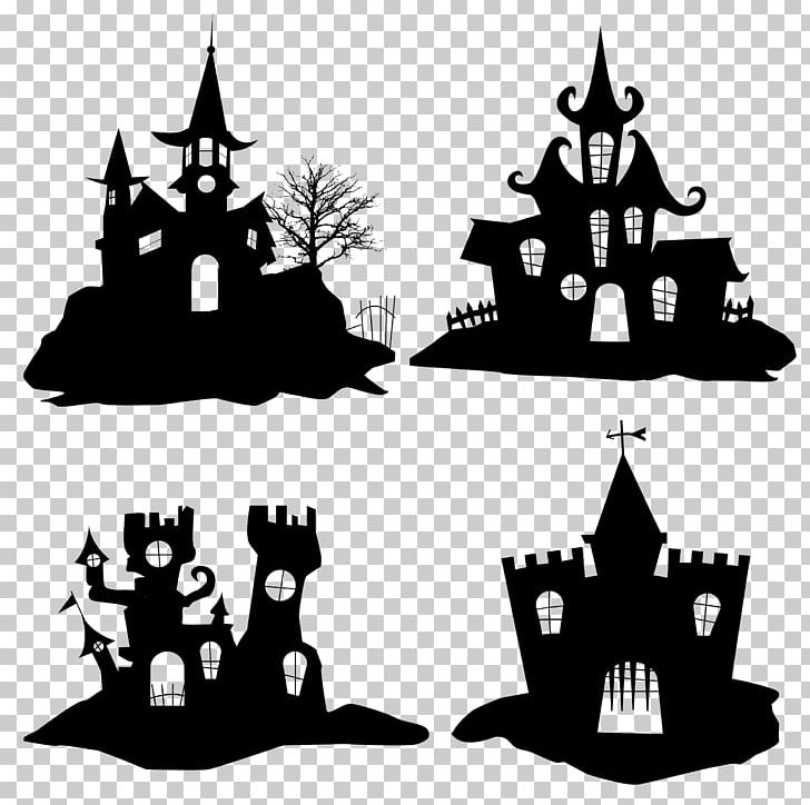 Halloween Silhouette Icon PNG, Clipart, Black And White, Christmas Village, Halloween, Halloween Party, Halloween Pumpkin Free PNG Download