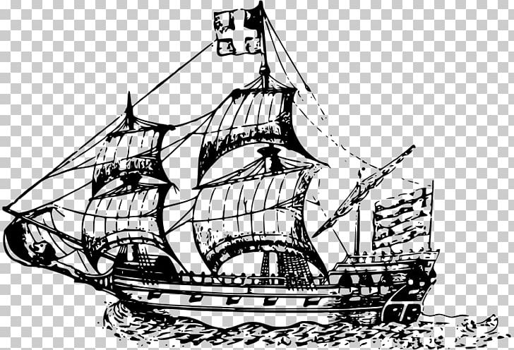 Man-of-war Sailing Ship Boat PNG, Clipart, Artwork, Baltimore Clipper, Barque, Black And White, Brig Free PNG Download