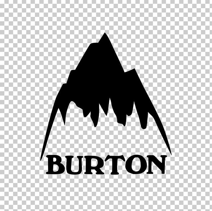 Burton Snowboards T-shirt Logo Snowboarding PNG, Clipart, Angle, Black, Black And White, Boot, Brand Free PNG Download