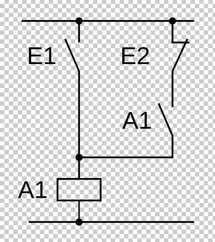 Circuit Diagram Ladder Logic Open-loop Controller Wiring Diagram Relay PNG, Clipart, Angle, Area, Black, Black And White, Brand Free PNG Download