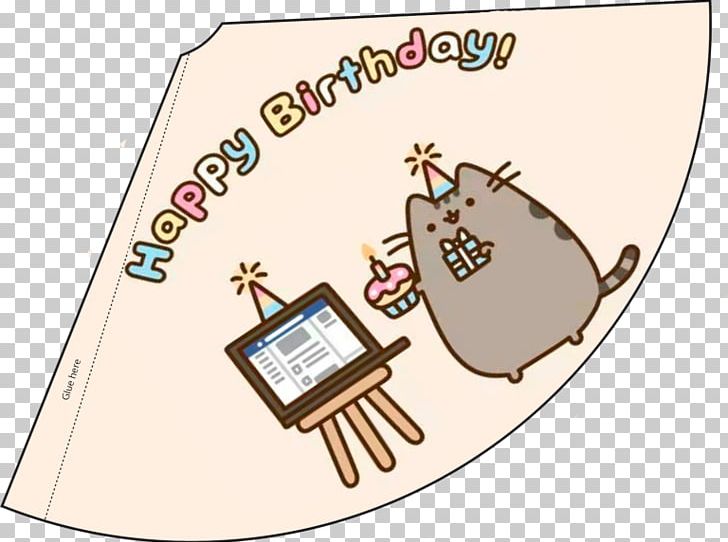 Party Hat Birthday Pusheen PNG, Clipart, Animation, Area, Art, Birthday, Birthday Hat Free PNG Download