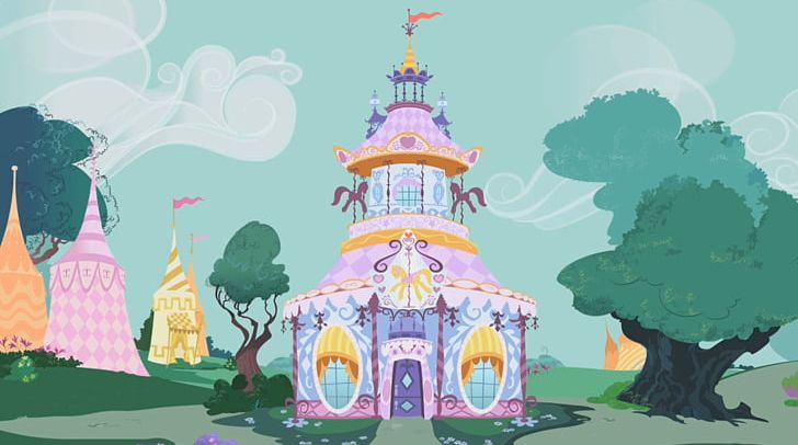 Rarity Rainbow Dash Pinkie Pie Applejack Pony PNG, Clipart, Cartoon, Computer Wallpaper, Equestria, House, Landmark Free PNG Download