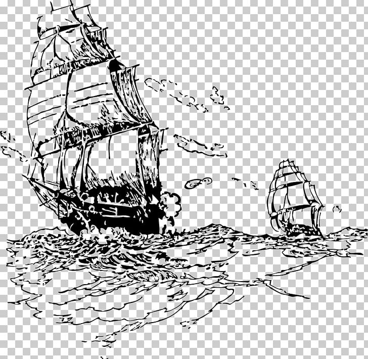 Sailing Ship Sailor Piracy PNG, Clipart, Artwork, Barque, Black And White, Boat, Boat Free PNG Download