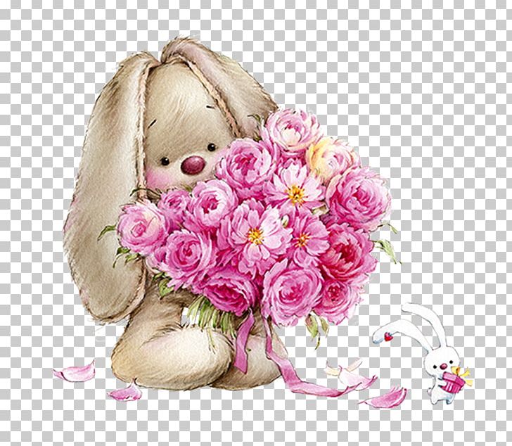 Leporids Rabbit Drawing PNG, Clipart, Animals, Cut Flowers, Floral Design, Floristry, Flower Free PNG Download