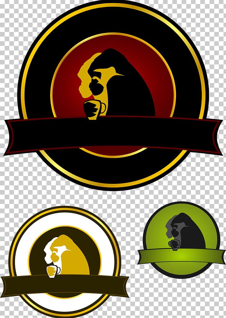 Western Lowland Gorilla Primate Logo PNG, Clipart, Animals, Artwork, Badge, Circle, Gorilla Free PNG Download