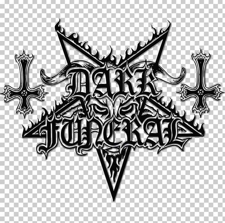 T-shirt Dark Funeral Logo Black Metal Where Shadows Forever Reign PNG, Clipart, Angelus Exuro Pro Eternus, Art, Black And White, Clothing, Drawing Free PNG Download