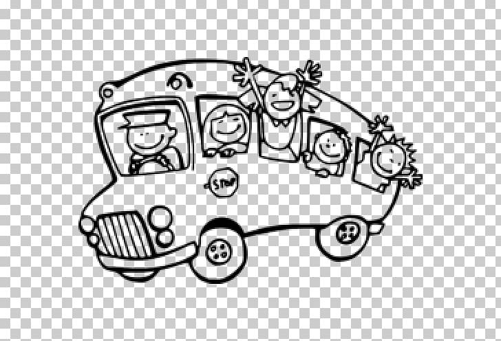 School Bus Yellow Coloring Book PNG