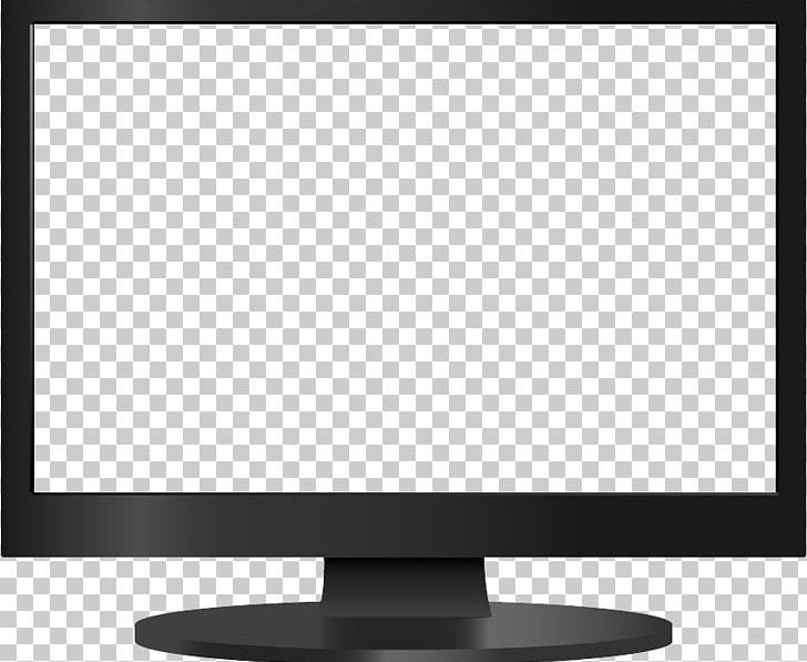 computer screen clipart black and white
