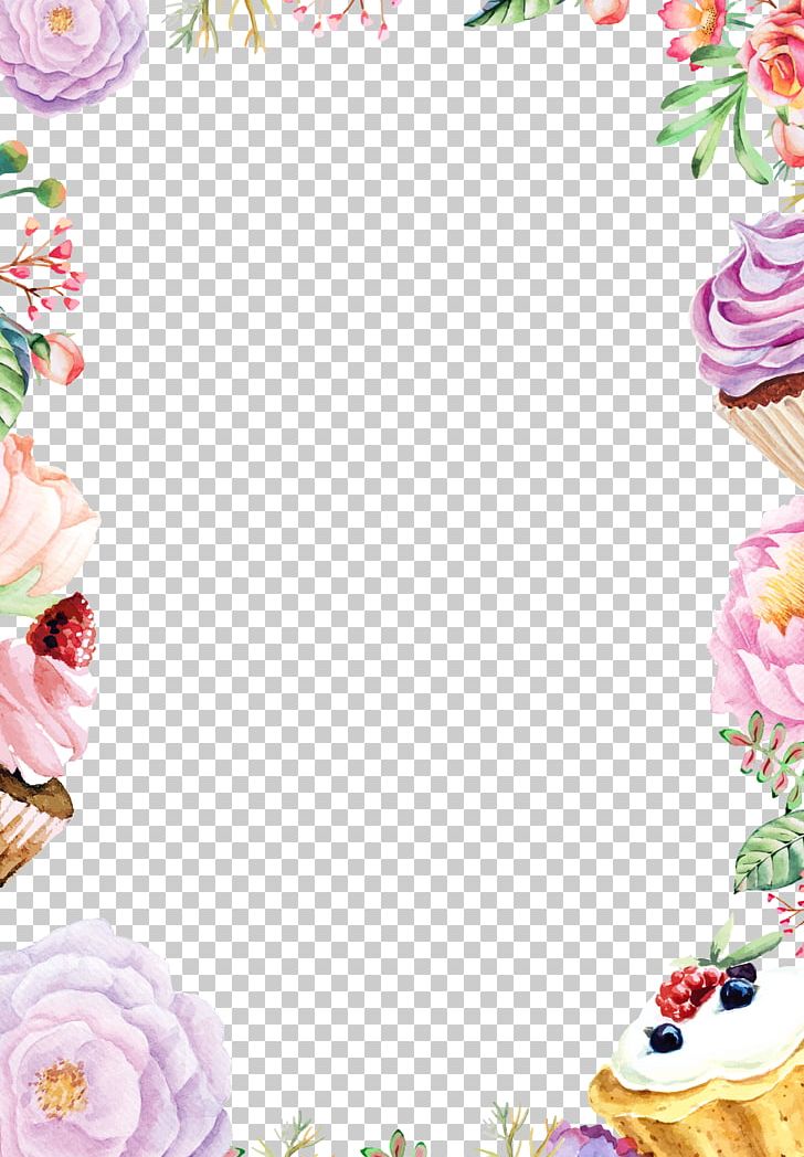 Watercolor Painting Flower Drawing PNG, Clipart, Background, Border, Border Texture, Cake, Design Free PNG Download
