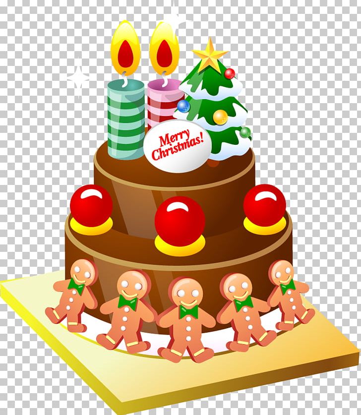 christmas birthday cake clip art