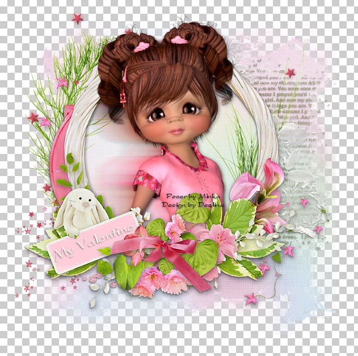 Floral Design Flower Bouquet Brown Hair Pink M Cut Flowers PNG, Clipart, Brown, Brown Hair, Child, Cut Flowers, Doll Free PNG Download