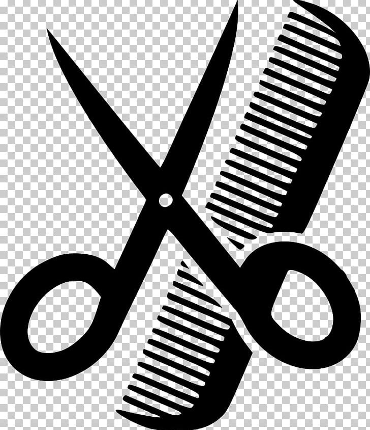 Comb Beauty Parlour Scissors Hair-cutting Shears Hairstyle PNG, Clipart, Barber, Beauty Parlour, Black And White, Brand, Comb Free PNG Download