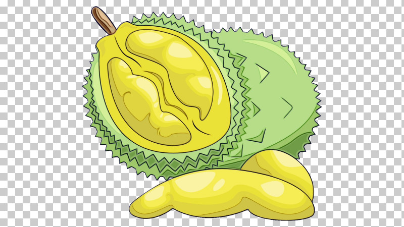 Yellow Fruit Durian Plant Food PNG, Clipart, Durian, Food, Fruit, Paint, Plant Free PNG Download