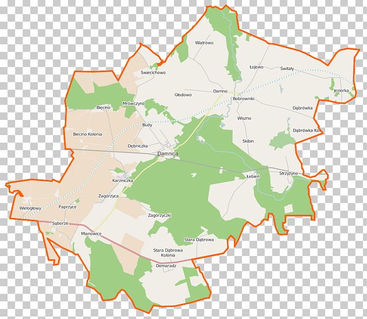 Damnica Stara Dąbrowa PNG, Clipart, Area, Ecoregion, Land Lot, Line, Map Free PNG Download