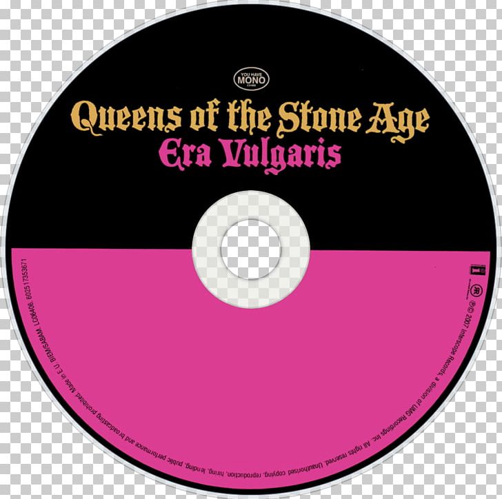 Compact Disc Queens Of The Stone Age Era Vulgaris Album PNG, Clipart, Album, Brand, Circle, Compact Disc, Data Storage Device Free PNG Download
