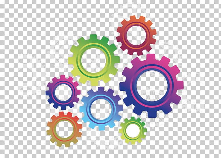 Gear Color Icon PNG, Clipart, Circle, Colorful Background, Coloring