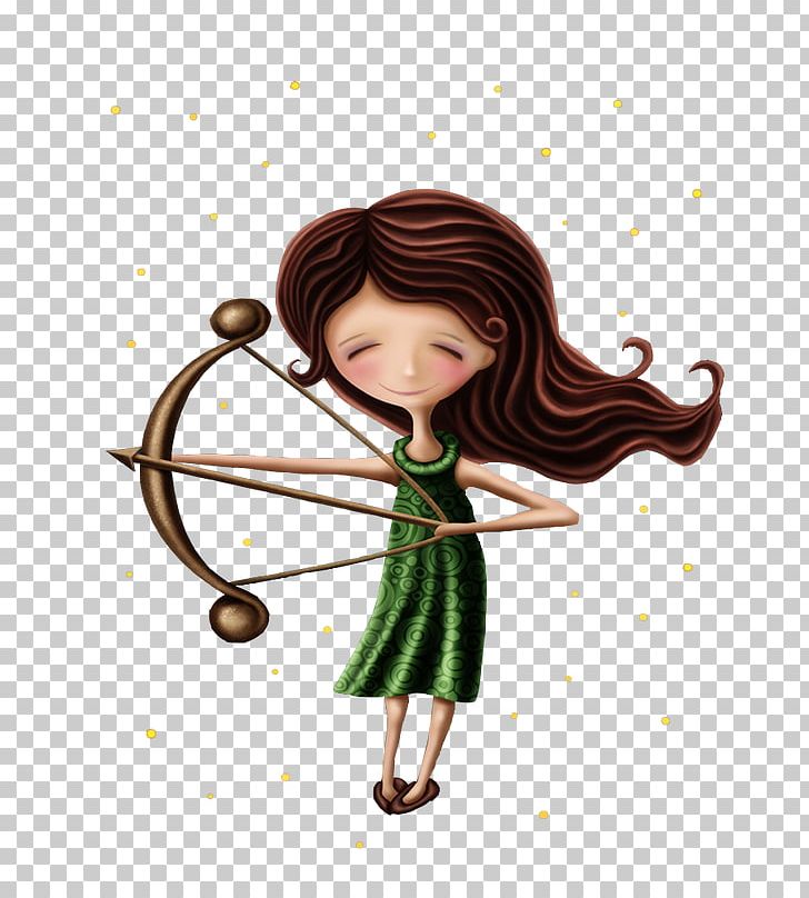 Sagittarius Zodiac Horoscope Astrological Sign Astrology PNG, Clipart, Aries, Black Hair, Cartoon, Fictional Character, Girl Free PNG Download