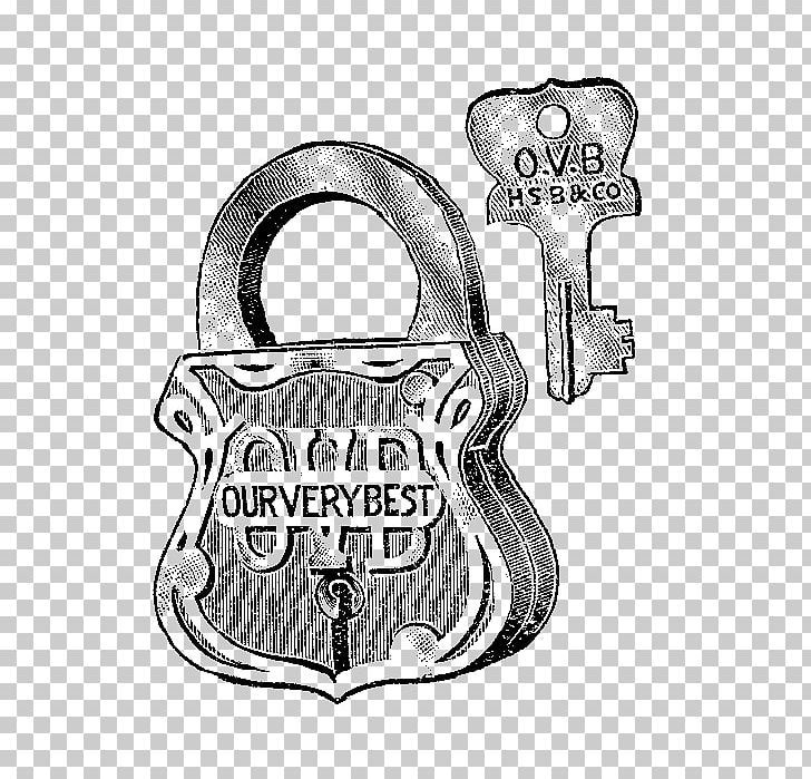 Hand drawn padlocks and keys in doodle style Vector Image