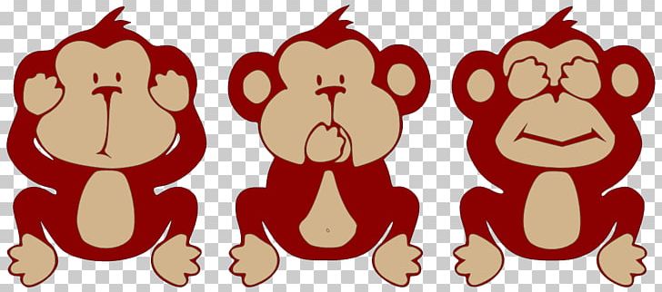 The Evil Monkey Three Wise Monkeys PNG, Clipart, Art, Carnivoran, Cartoon, Cat Like Mammal, Dog Like Mammal Free PNG Download