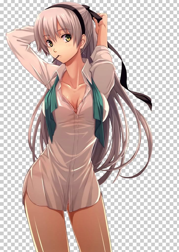 Anime Trails To Zero Mangaka Drawing PNG, Clipart, Anime, Arm, Black Hair, Brassiere, Brown Hair Free PNG Download