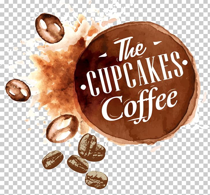 Coffee Cupcake Cafe Watercolor Painting PNG, Clipart, Afternoon Tea, Arabica Coffee, Bean, Beans, Brand Free PNG Download